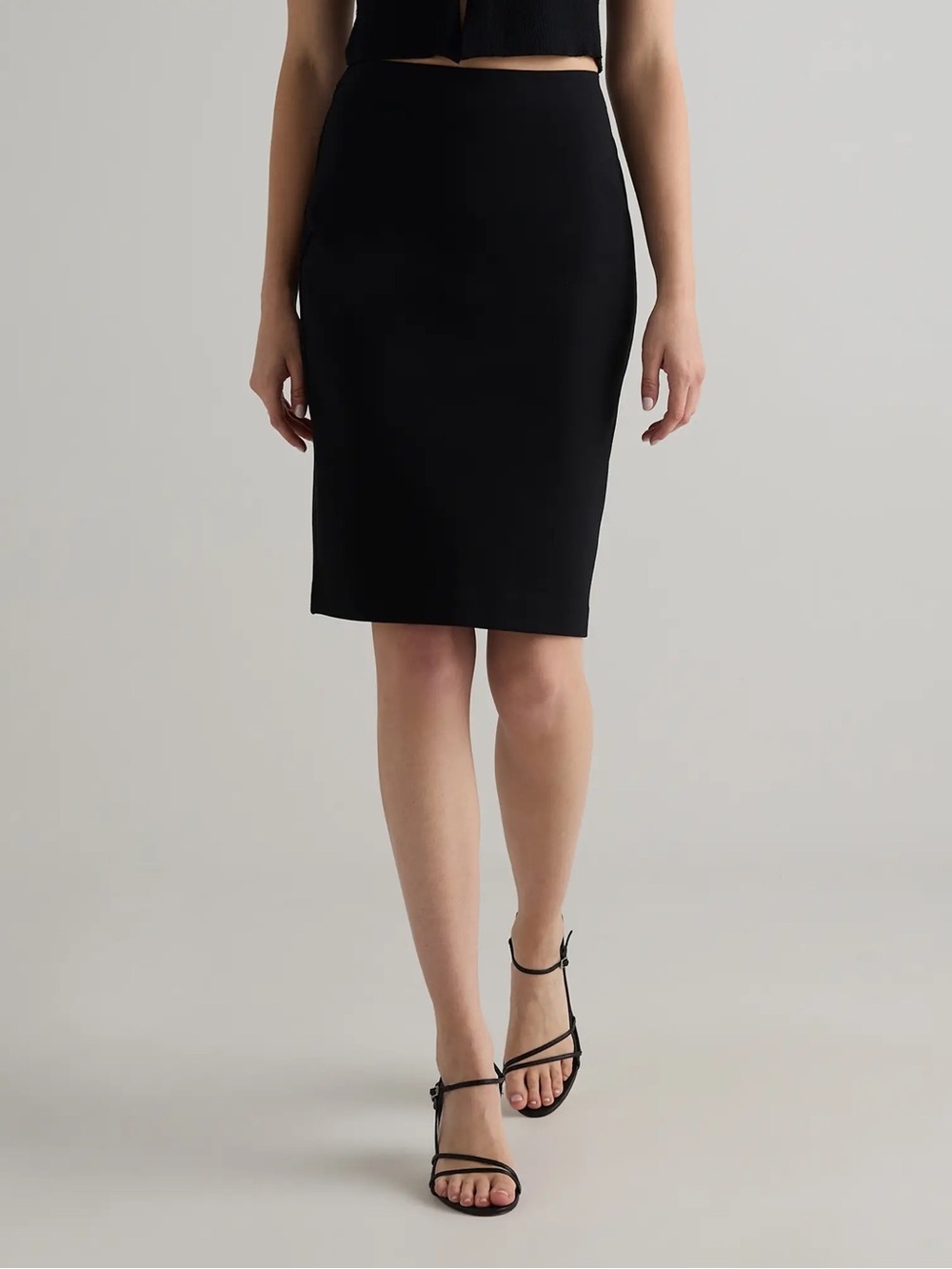 Quince Ultra-Stretch Ponte Pencil Skirt
